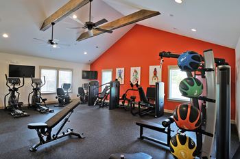 24-Hour club inspired fitness center including cardiovascular and weight equipment